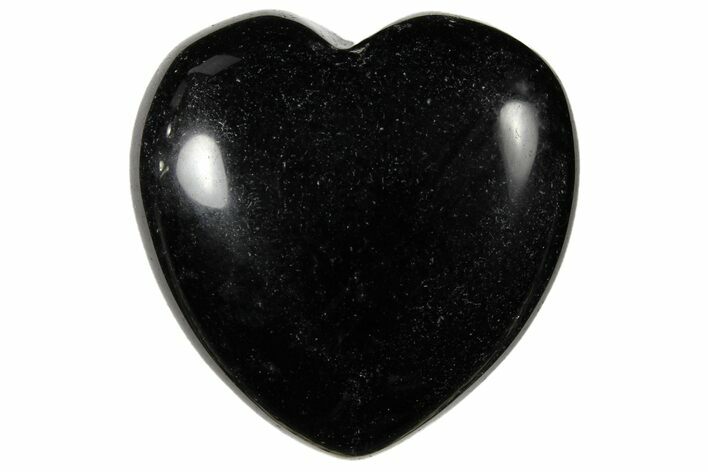 1.4" Polished Black Obsidian Heart - Photo 1